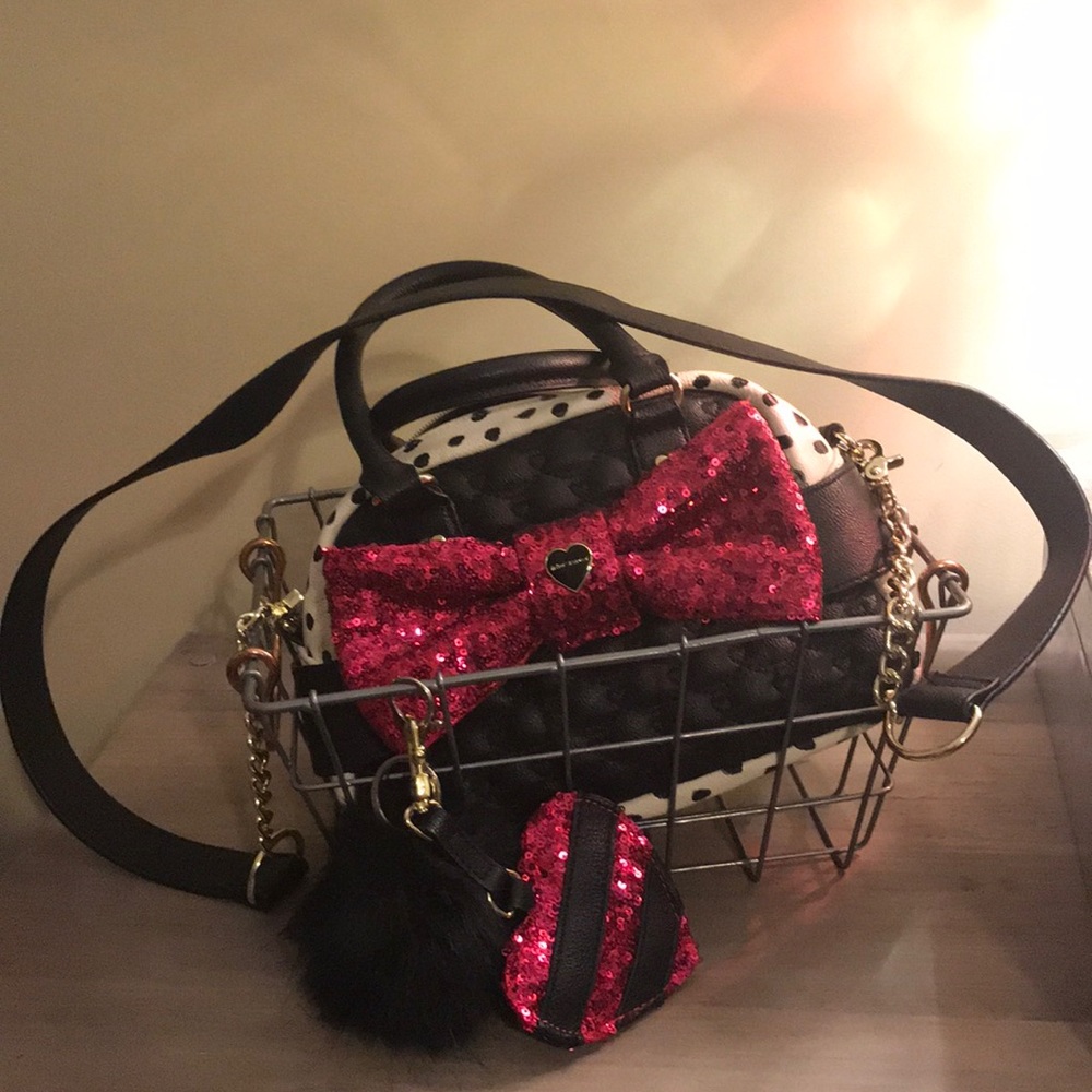 Betsey Johnson Small Purse W/Removable Strap